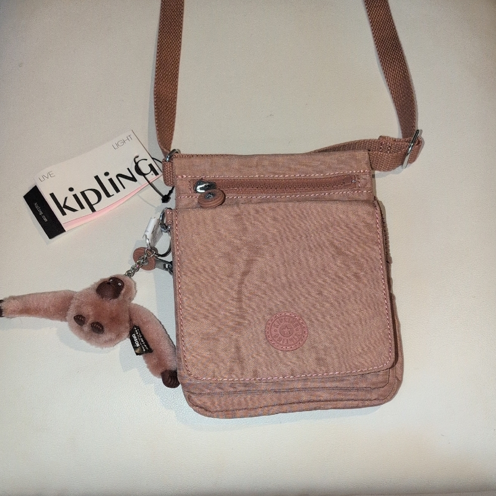 Kipling Light Pink/Peachy Color  Crossbody Bag NWT